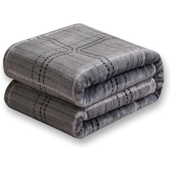 Super Soft Fleece Throw Blanket Checkered Cozy Lightweight Warm Blanket for Wome - Picture 5 of 6